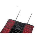 Darkinlove Women's Gothic Contrast Color Velvet Bodycon Dress