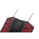 Darkinlove Women's Gothic Contrast Color Velvet Bodycon Dress