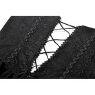 Darkinlove Women's Gothic Cross Floral Sheer Slip Dress with Tail