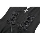 Darkinlove Women's Gothic Cross Plunging Lace-up Short Dress