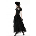 Darkinlove Women's Gothic Cutout Lace Splice Shirt