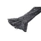 Abito da sera in velluto con pizzo e spacchi gotici da donna Darkinlove