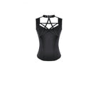 Darkinlove Women's Gothic Cutout Pentacle Buckle Strap Tank Top