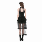 Darkinlove Women's Gothic Diamond Lace Splice Layered Tutu Skirt