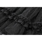 Darkinlove Women's Gothic Diamond Lace Splice Layered Tutu Skirt