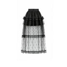 Darkinlove Women's Gothic Diamond Lace Splice Layered Tutu Skirt