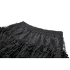 Darkinlove Women's Gothic Dot Multilayer Lace Maxi Skirt