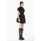 Darkinlove Women's Gothic Double Color Falbala Skirt