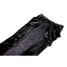 Darkinlove Women's Gothic Draped Tassel Velvet Mermaid Skirt