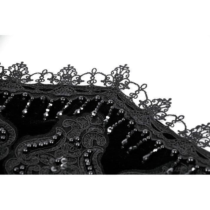 Darkinlove Women's Gothic Embroidered Beaded Tassels Girdle