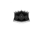 Darkinlove Women's Gothic Embroidered Beaded Tassels Girdle