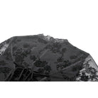 Darkinlove Women's Gothic Embroidered Floral Mesh Square-cut Collar Dress