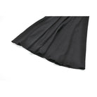 Darkinlove Women's Gothic Embroidered Gathered Maxi Skirt