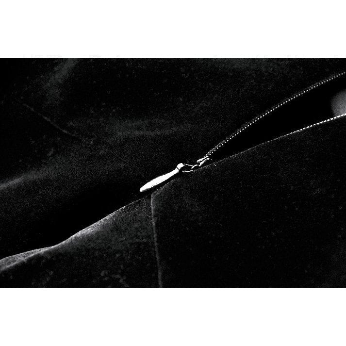 Darkinlove Women's Gothic Embroidered Lace Hem Ruched Slip Dress