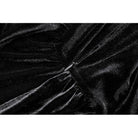 Darkinlove Women's Gothic Embroidered Square Neck Bell Sleeve Velvet Short Dress