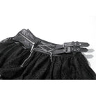 Darkinlove Women's Gothic Eyelet Buckle Straps Chained Short Skirt
