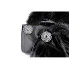 Darkinlove Women's Gothic Faux Fur Trim Cat Ears Hooded Velvet Cape