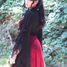 Darkinlove Women's Gothic Flared Sleeved Lace Splice Cape