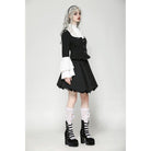 Camisa gótica de encaje con mangas acampanadas para mujer de Darkinlove