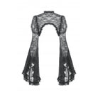 Darkinlove Women's Gothic Flared Sleeved Ruffled Lace Cape