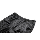 Darkinlove Women's Gothic Floral Decal Mesh Patchwork Velvet Leggings