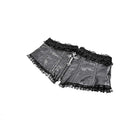 Darkinlove Women's Gothic Floral Embossed Lace Trim Underbust Corset