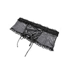 Darkinlove Women's Gothic Floral Embossed Lace Trim Underbust Corset