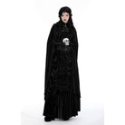 Darkinlove Women's Gothic Floral Embroidered Cape with Hood