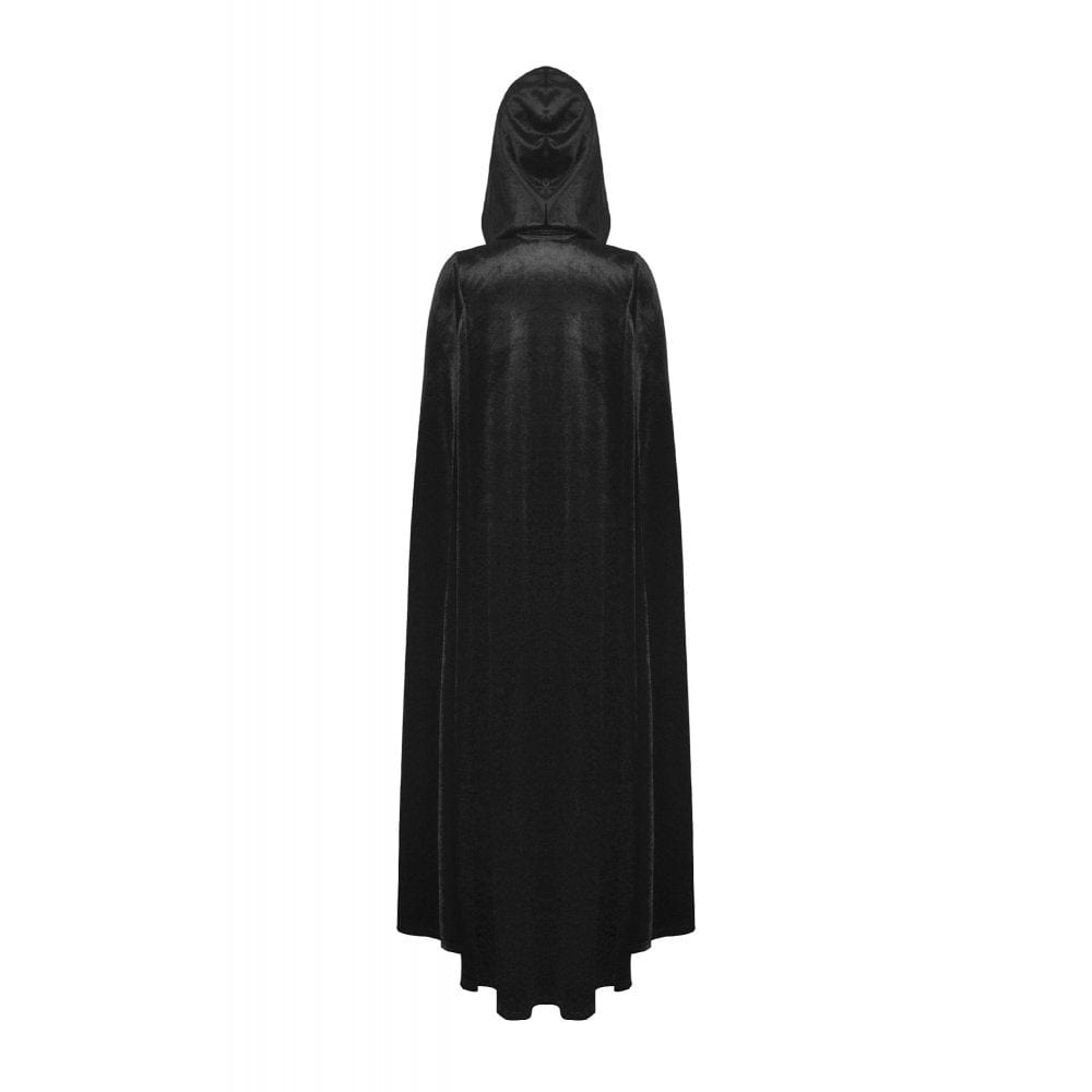 Darkinlove Women's Gothic Floral Embroidered Cape with Hood