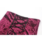 Darkinlove Women's Gothic Floral Embroidered High/Low Lace Maxi Skirt