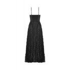Darkinlove Women's Gothic Floral Embroidered Lace-up Slip Dress