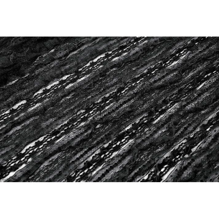 Darkinlove Women's Gothic Floral Embroidered Lace-up Slip Dress