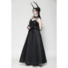 Darkinlove Women's Gothic Floral Embroidered Ruffled Lace Gloves