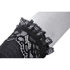 Darkinlove Women's Gothic Floral Embroidered Ruffled Lace Gloves