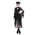 Darkinlove Women's Gothic Floral Flare Sleeve Mesh Lace Cape