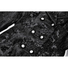 Darkinlove Women's Gothic Floral Jacquard Turn-down Collar Coat