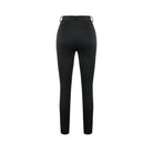 Darkinlove Women's Gothic Floral Lace Applique Lace-up Skinny Pants