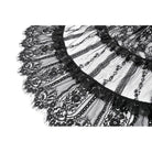 Darkinlove Women's Gothic Floral Lace Contrast Color Maxi Skirt