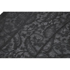 Darkinlove Women's Gothic Floral Lace Cutout High-Neck Short Sleeved Shirt