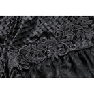 Darkinlove Women's Gothic Floral Lace Patchwork Embossed Velvet Shorts