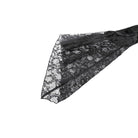 Darkinlove Women's Gothic Floral Lace Patchwork Off-Shoulder Bell Sleeve Velvet Top