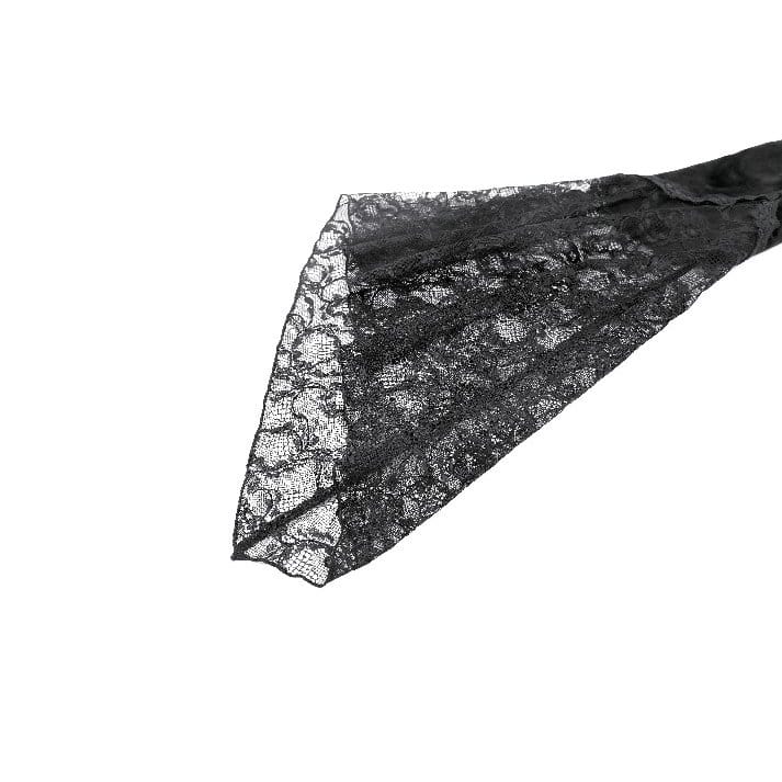 Darkinlove Women's Gothic Floral Lace Patchwork Off-Shoulder Bell Sleeve Velvet Top