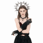 Darkinlove Women's Gothic Floral Lace-up Velvet Arm Sleeves