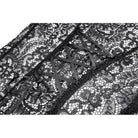 Darkinlove Women's Gothic Floral Sheer Lace Puff Bell Sleeve Long Duster Coat