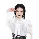 Darkinlove Women's Gothic Floral Studded Earrings