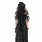 Darkinlove Women's Gothic Floral Tassels Mesh Veil