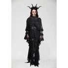 Darkinlove Women's Gothic Frog Ruffled Lace Cape