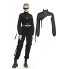 Darkinlove Women's Gothic Front Zip Short Capes