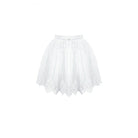 Darkinlove Women's Gothic Guipure Lace Hem Layered Mesh Mini Skirt