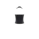 Darkinlove Women's Gothic Halter Lapel Zipper Jacquard Vest
